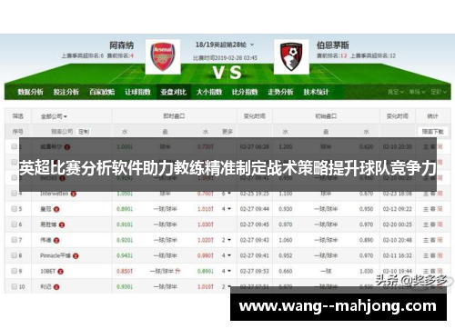 英超比赛分析软件助力教练精准制定战术策略提升球队竞争力 英超比赛分析软件助力教练精准制定战术策略提升球队竞争力