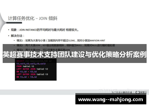 英超赛事技术支持团队建设与优化策略分析案例